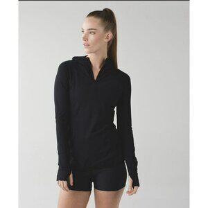 Lululemon Water Bound Hoodie Black Size 6 EUC
